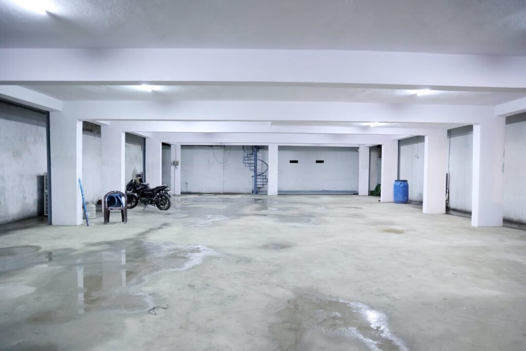 Ground floor parking area view